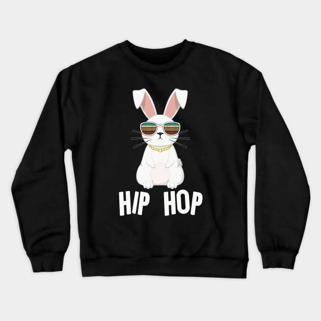 Easter Hip Hop Bunny Rabbit Crewneck Sweatshirt by MasliankaStepan